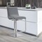 Armen Living Victory Contemporary Swivel Barstool in Brushed Stainless Steel and Gray Faux Leather LCVCSWBABSGR - alternate 8